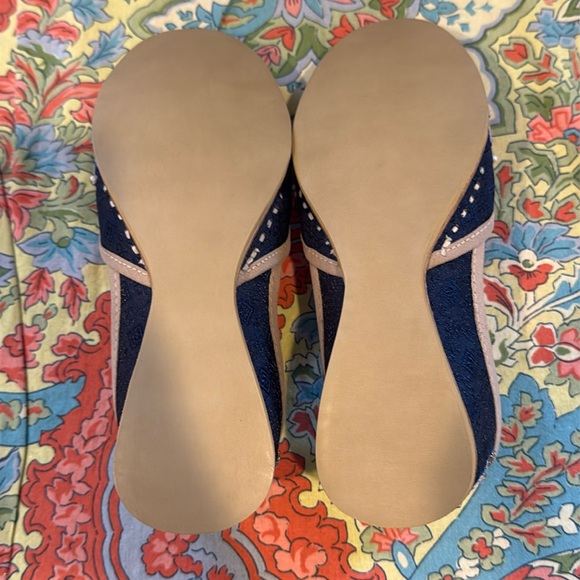 🆕 New With Box Fuchsia Inc. Portia Navy and Pink Flats Size 7 - Picture 5 of 11